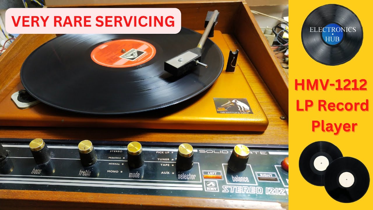 Very Rare Servicing Video Of Vintage HMV 1212 Stereo Record Player |With Customer Reviews|