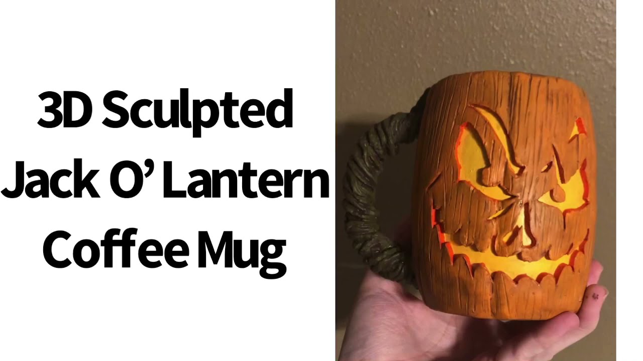How to Make a Jack O’ Lantern Mug with 3D Polymer Clay (Part 1)