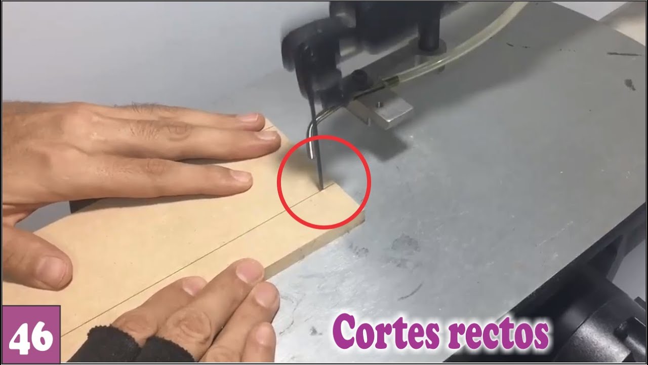Como HACER CORTES RECTOS EN LA CALADORA DE BANCO curso