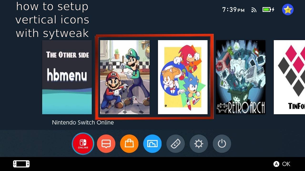 Sys-Tweak :  setup guide for making vertical icons on the switch.  change any image for your games !