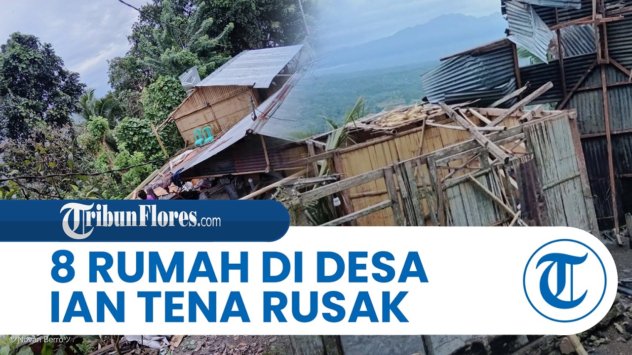 8 Rumah Warga di Desa Ian Tena Sikka Rusak Diterjang Angin Kencang