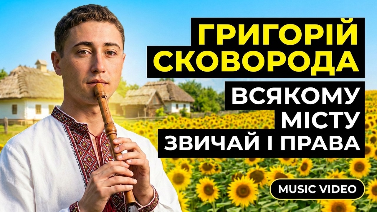 Григорій Сковорода - Всякому місту — звичай і права... | Ukrainian folk (AI art)