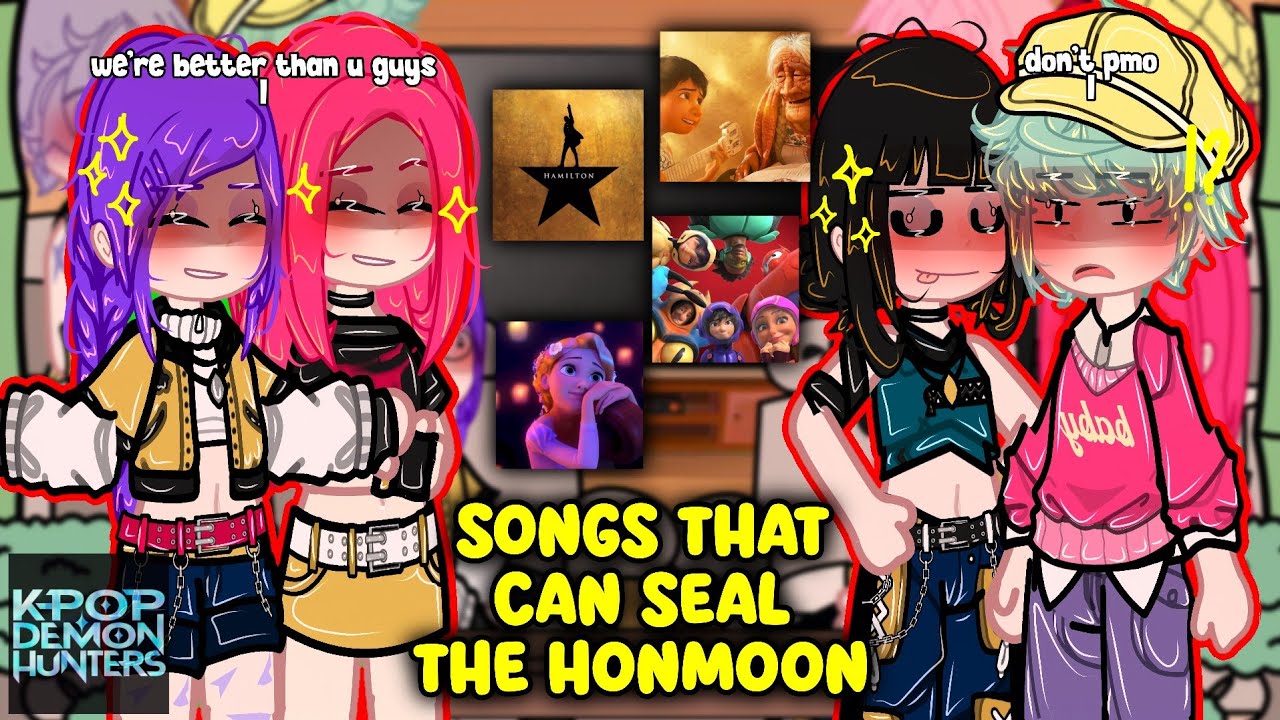 (🇺🇲) Kpop Demon Hunters React To Songs That Can Seal The Honmoon! | Ft. Saja Boys | 2x Speed | GACHA