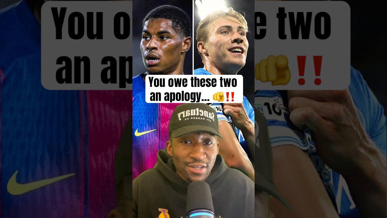 You guys owe Marcus Rashford and Rasmus Hojlund an APOLOGY&hellip;