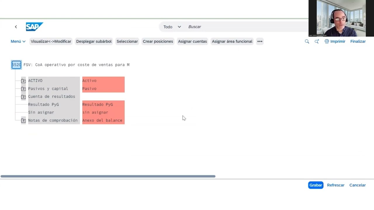 Gestionar versiones de balance contable - App OB58 SAP Fiori S/4HANA