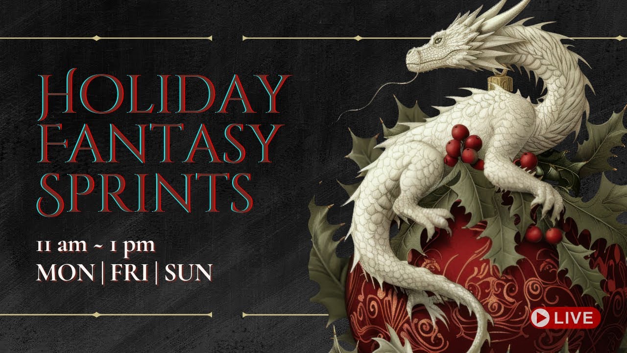 I Missed Drafting Season! Write With Me ✍️ | Fantasy Writing Sprints (11 AM ET)