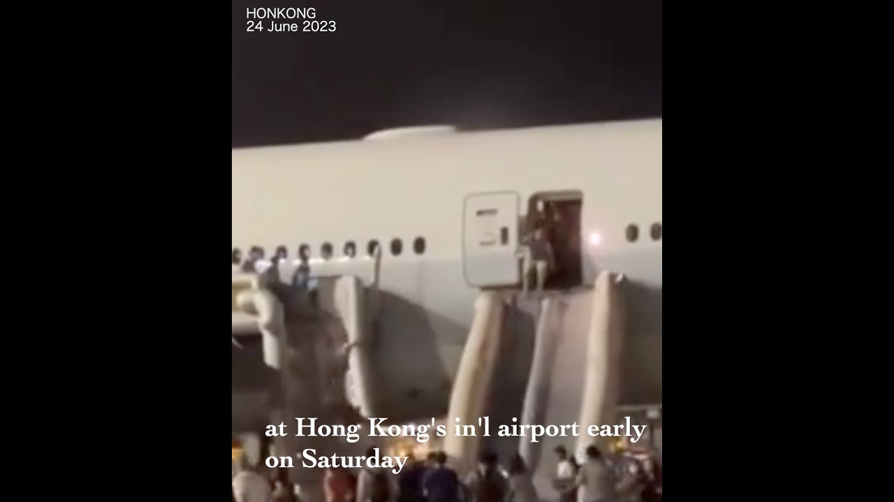 11 injured evacuating Cathay Pacific jet after aborted takeoff in Hong Kong due to technical issue