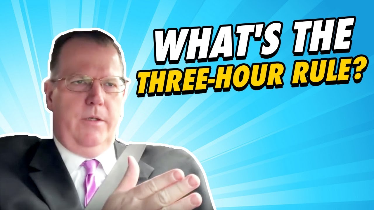 DUI And The THREE-HOUR Rule!