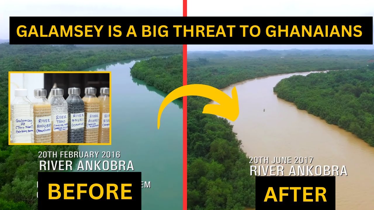 Galamsey in Ghana: Before and After of Destroyed Rivers and Forests