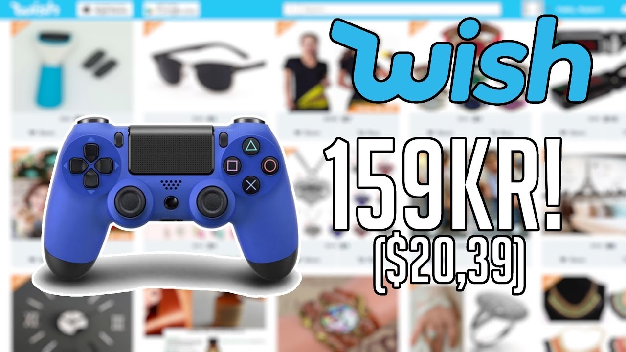 JEG TESTER PLAYSTATION 4 KONTROLLER FRA WISH!