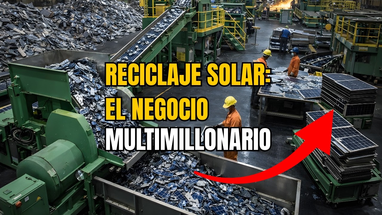 CÓMO Millones de Toneladas de Paneles Solares Terminan Convertidos en Vidrio Nuevo