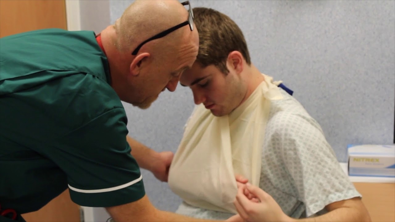 Take Aurally: How to put on a Broad Arm Sling