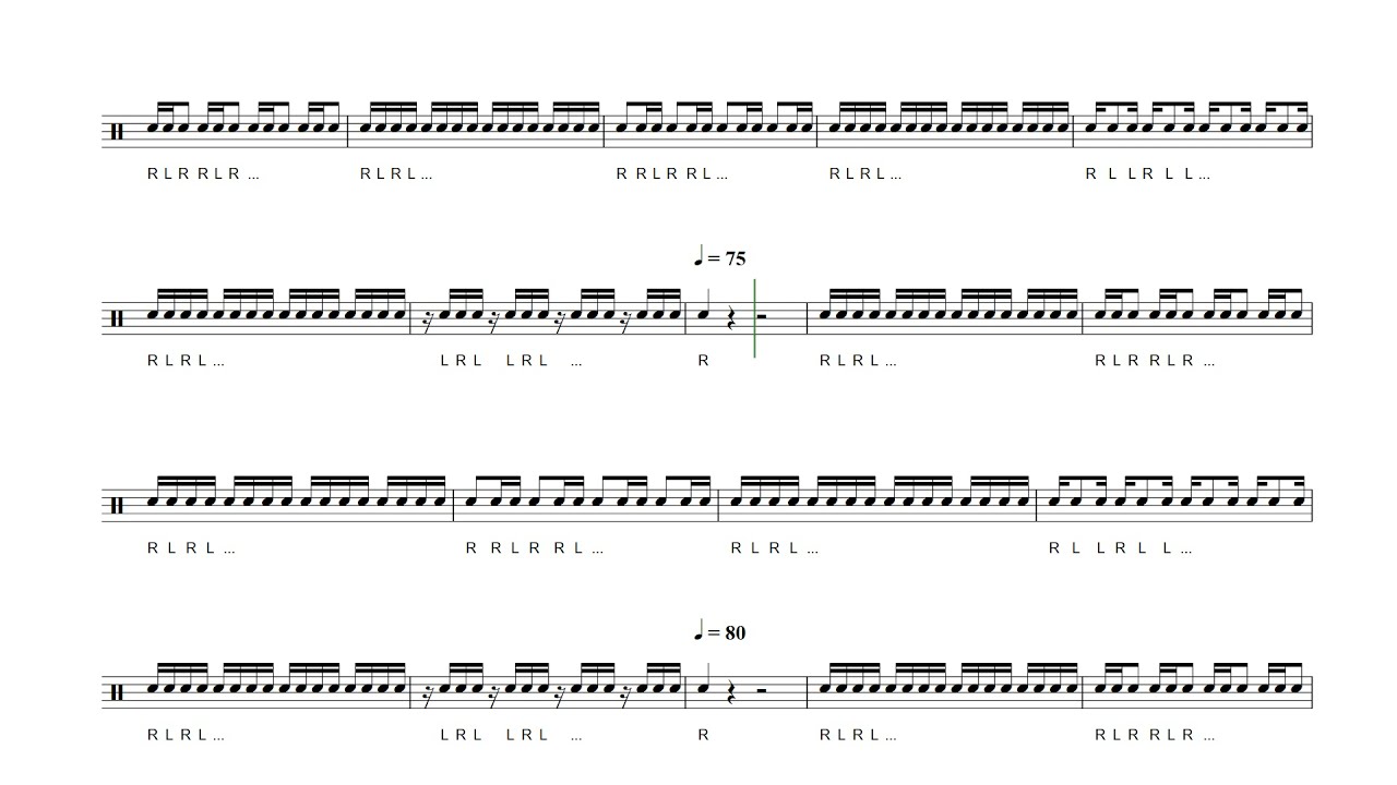16TH NOTE TIMING EXERCISE (Practice Track) - Ryan Jonker Music