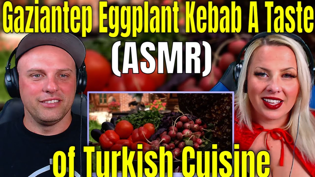 First Time Seeing Gaziantep Eggplant Kebab A Taste of Turkish Cuisine (ASMR) WOLF HUNTERZ REACTIONS