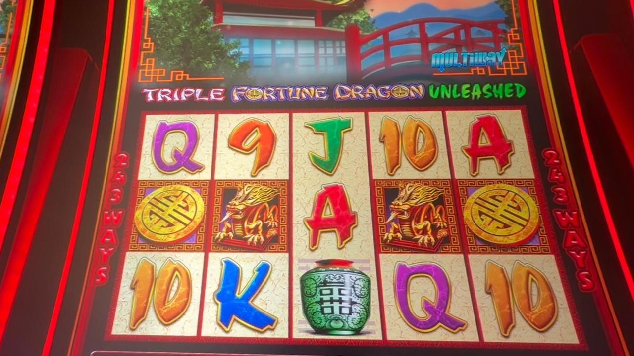 $27 Bet 4-Coin Center Line Double Pair Pattern | Triple Fortune Dragon Unleashed