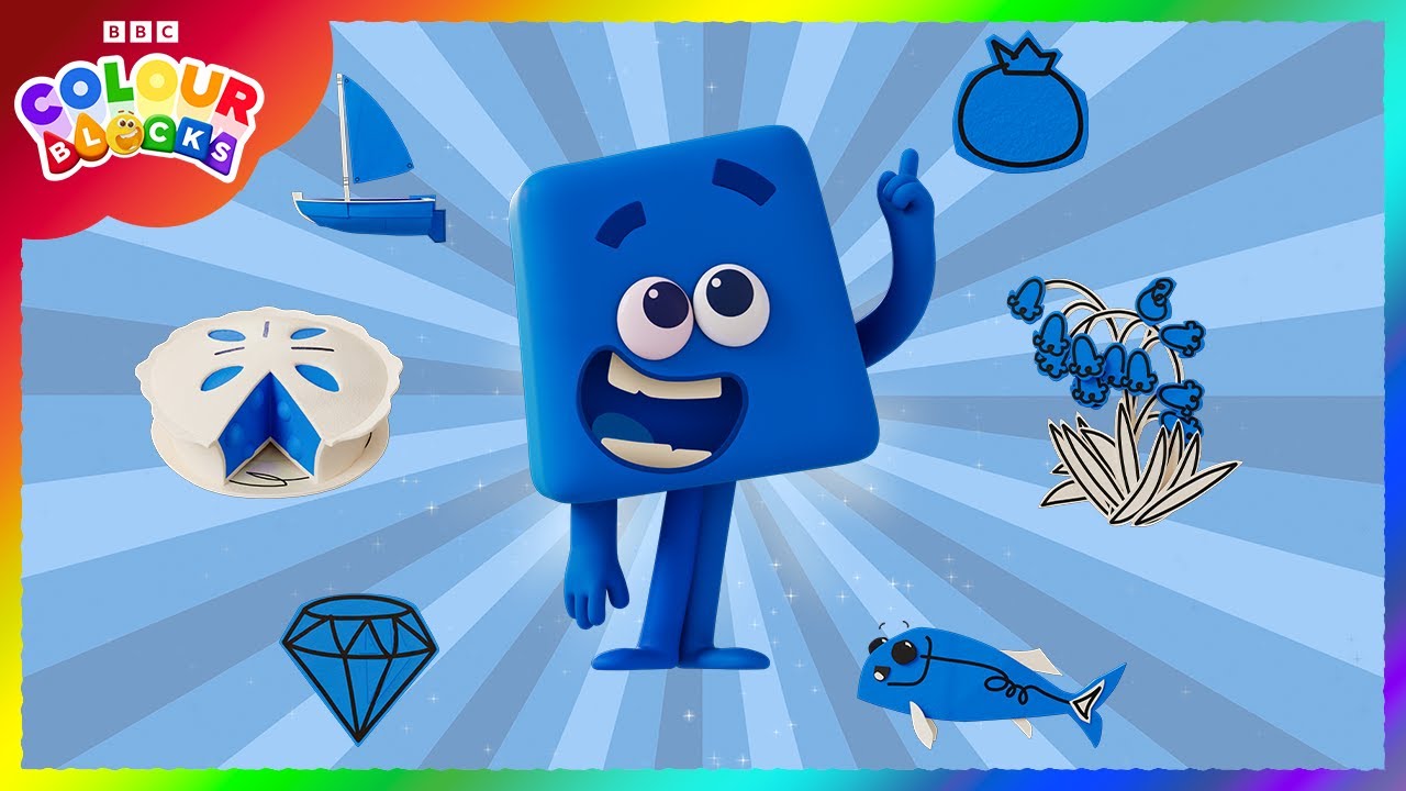 Blue's Colour Things | Kids Learn Colours | @colourblocks