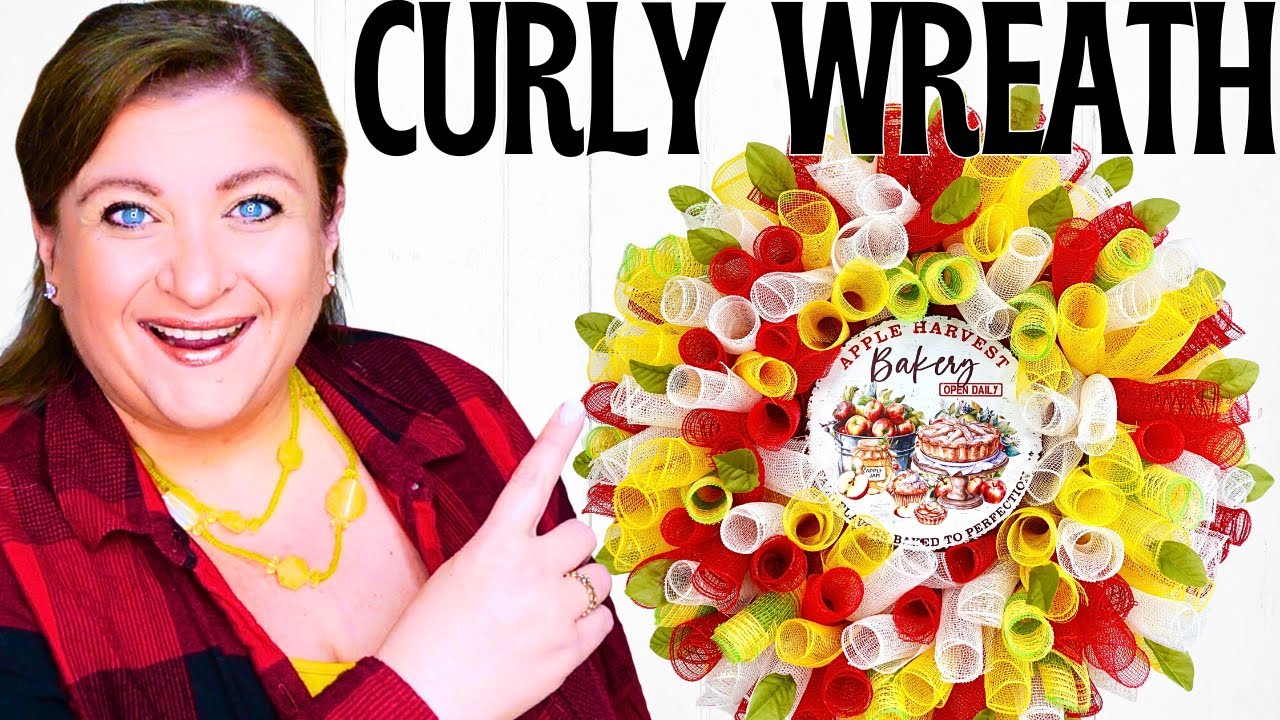 You Won't Believe This Easy CURLY WREATH Tutorial for FALL