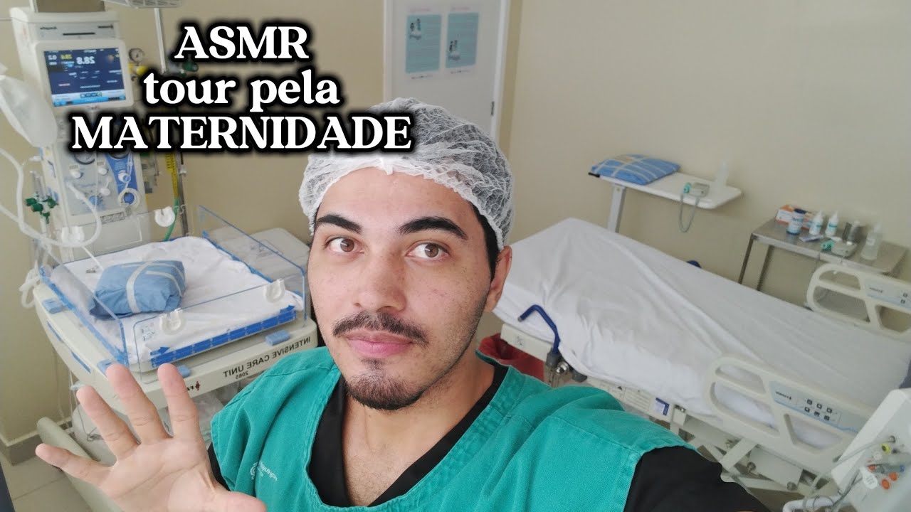 ASMR TOUR PELA MATERNIDADE: sons de boca, tapping, sussurros. 👶💤