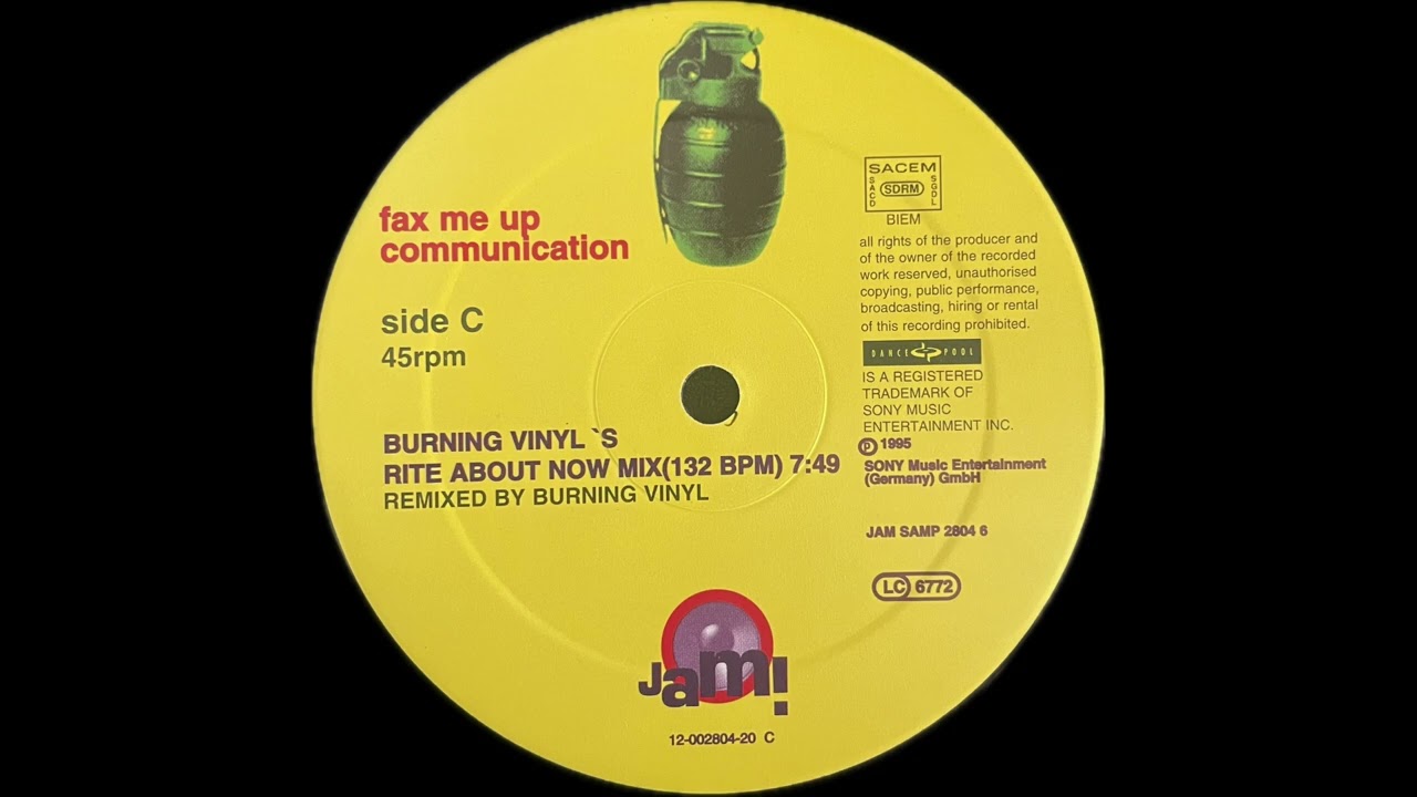 Burning Vinyl - Fax Me Up-Communication (Burning Vinyl's Ride About Now Mix) [JAM!]