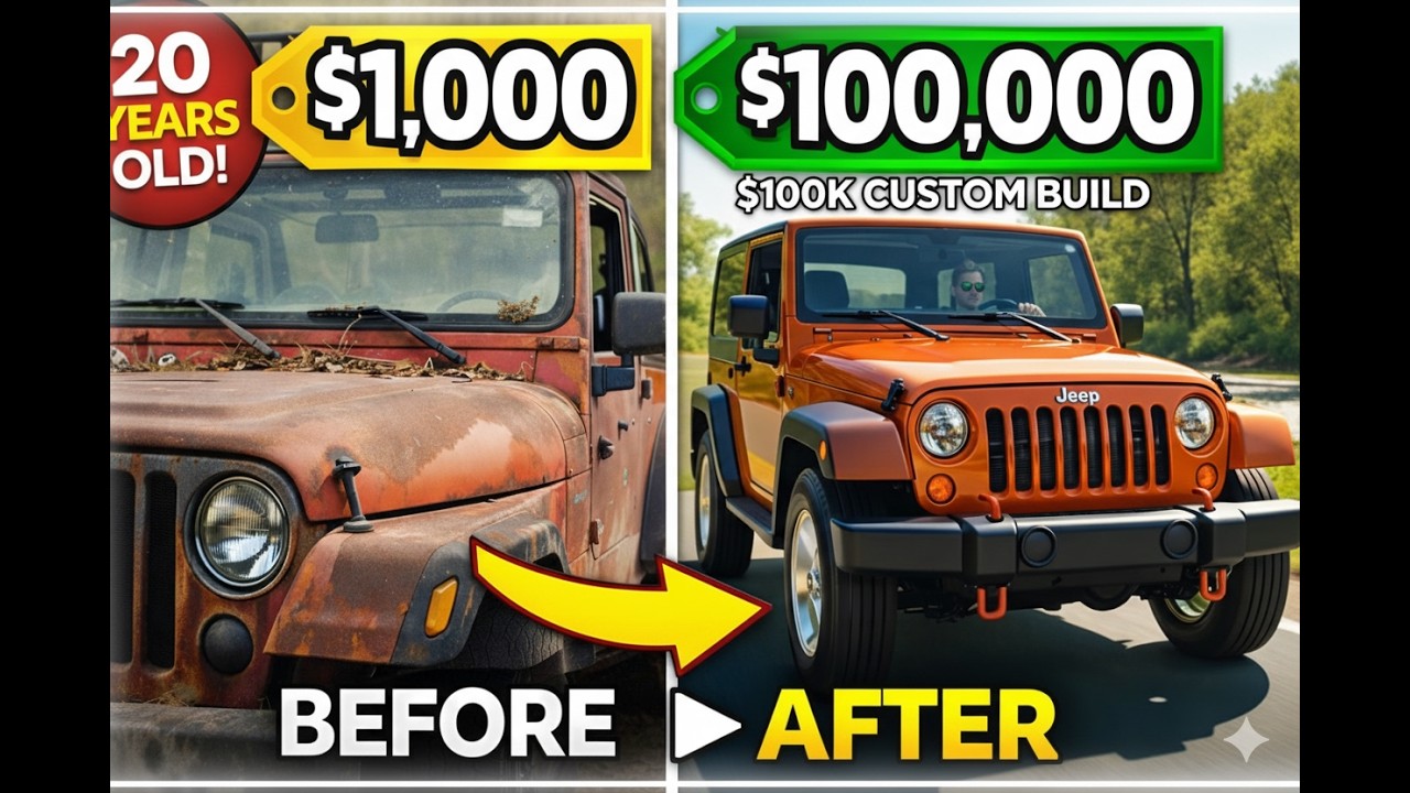 ASMR Jeep Restoration Full Rebuild – 1998  Wrangler TJ from Abandoned to New