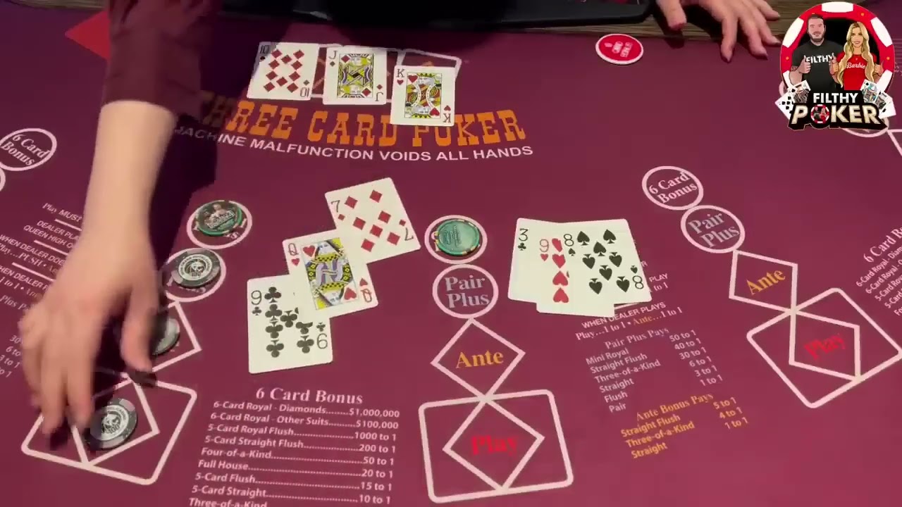 $600 BETS 3 card poker!