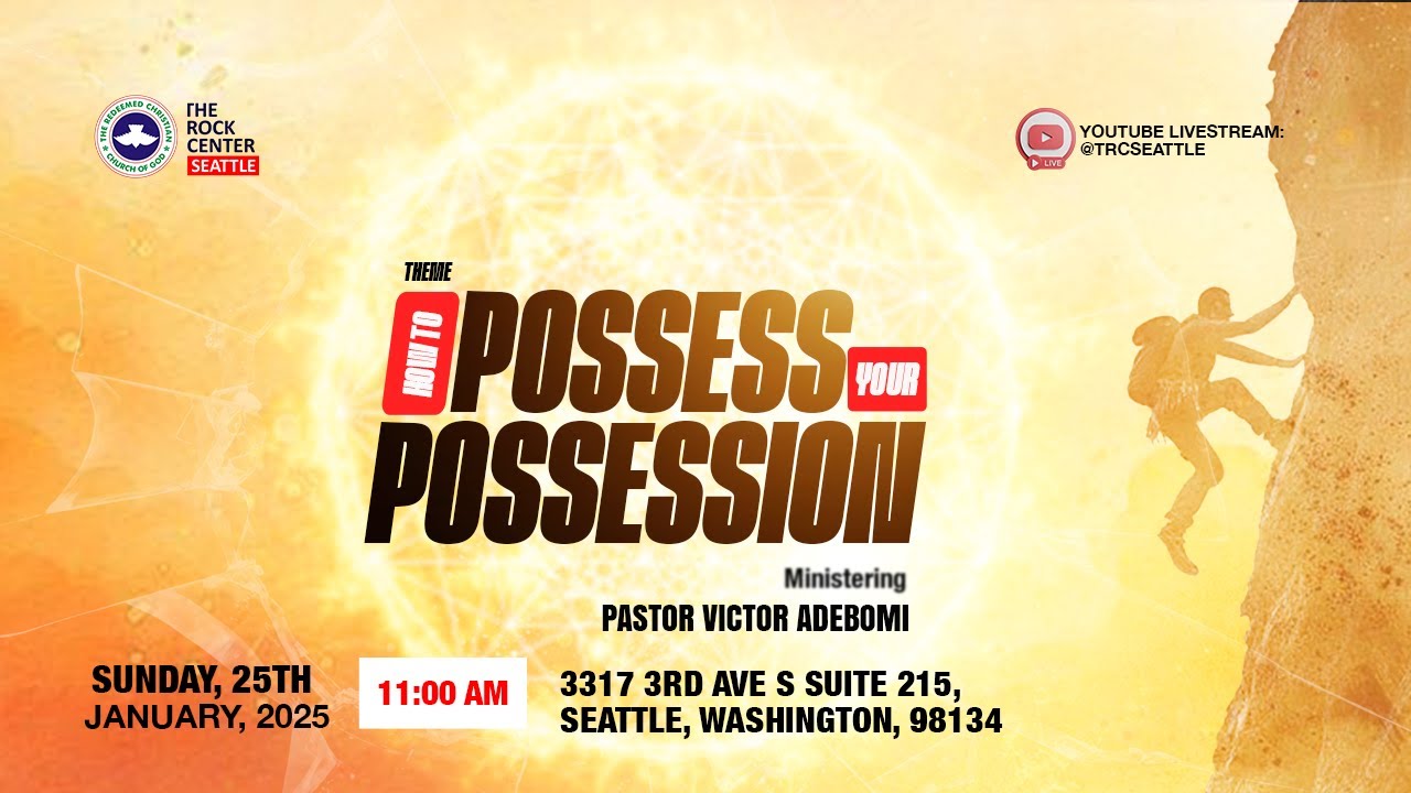 HOW TO POSSESS YOUR POSSESSION// PST VICTOR ADEBOMI// SUNDAY JAN 25TH 2026// SUNDAY CHURCH SERVICE