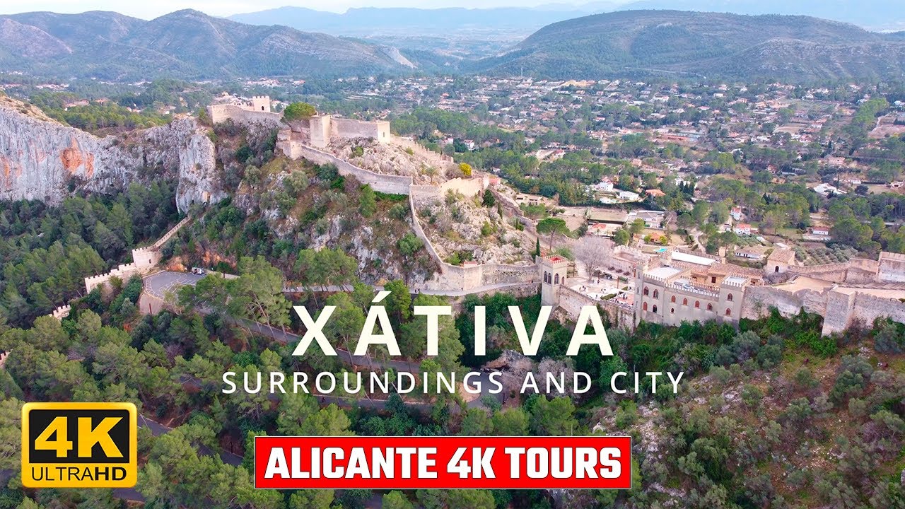 Stunning Xativa from Above: A Breathtaking Drone Tour in Valencia, Spain