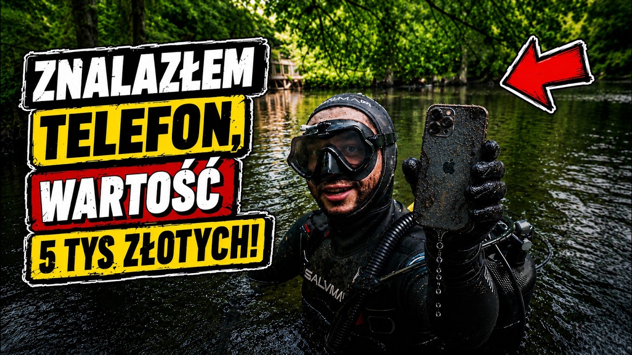 ZNALAZŁEM W RZECE IPHONE 11 !!! SUPER UDANE NURKOWANIE !!!