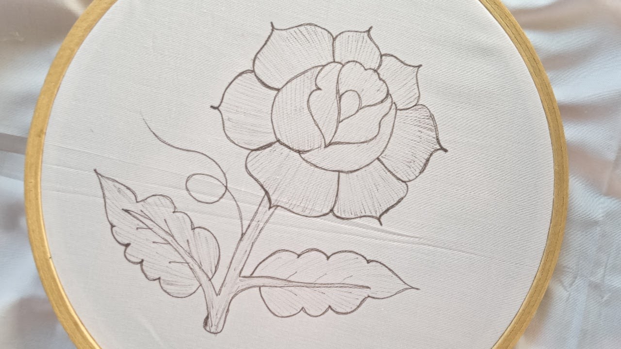 Hand embroidery:Beautiful Flower embroidery l हाथ कढ़ाई फूल डिजाइन l Flower embroidery for beginners
