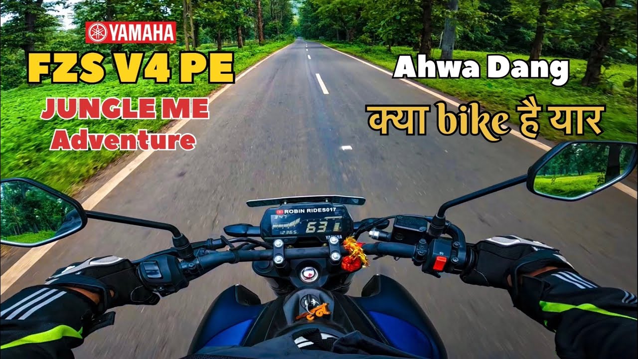 Yamaha FZS V4 Pe Jungle Me Adventure Ride😱| Ahwa Dang - Maharashtra To Gujrat 🇮🇳