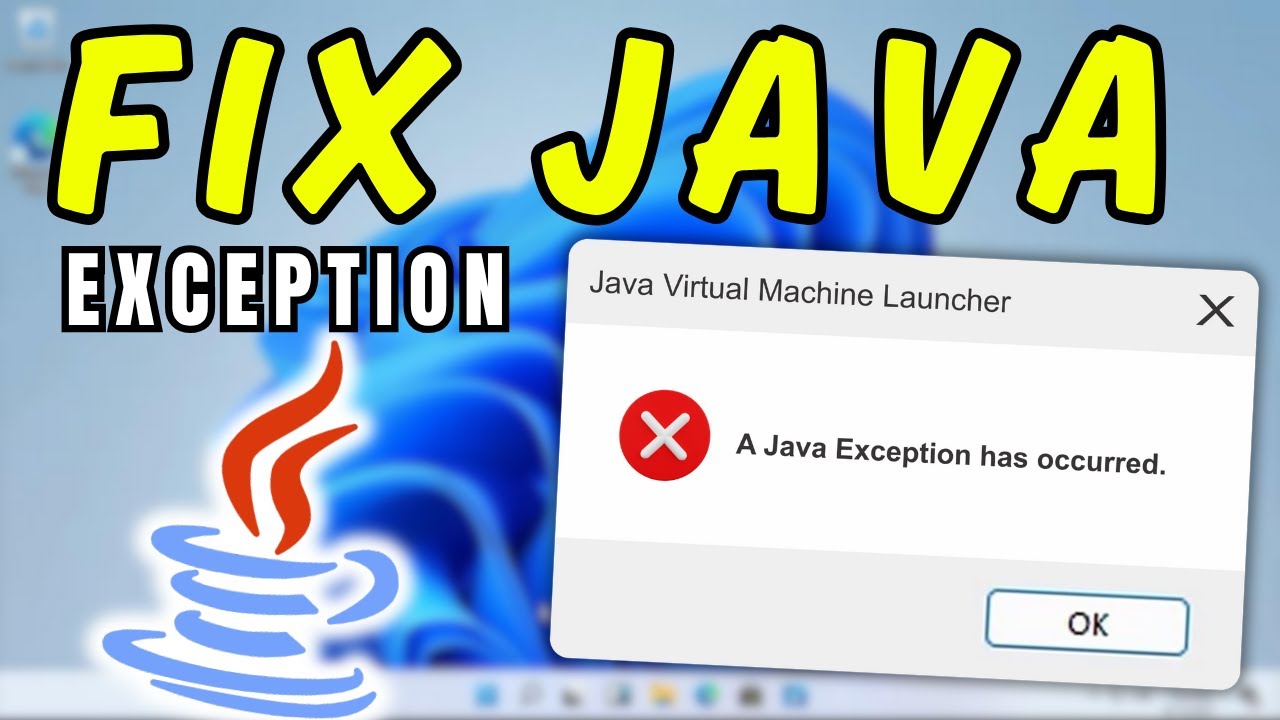 Как исправить ошибку &laquo;Произошло исключение Java&raquo; в Windows 11/10