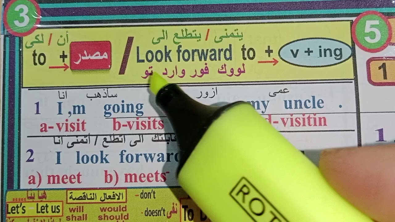 مراجعهة ليلة الامتحان تانيه تجارة ترم اول  جرامر بس انجليزي