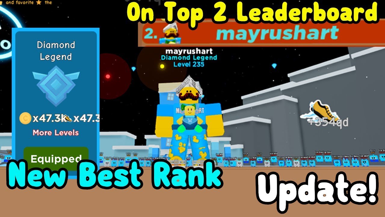 Number 2 Best Player! Buying The New Best Rank Diamond Legend - Roblox Speed Champions Update