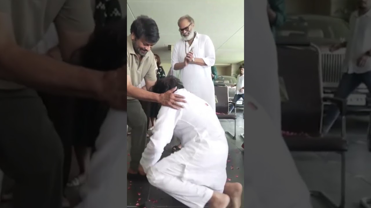#pawankalyan Can't Stop His Crying After Getting A Grand Welcome From #chiranjeevi #shorts #ytshorts