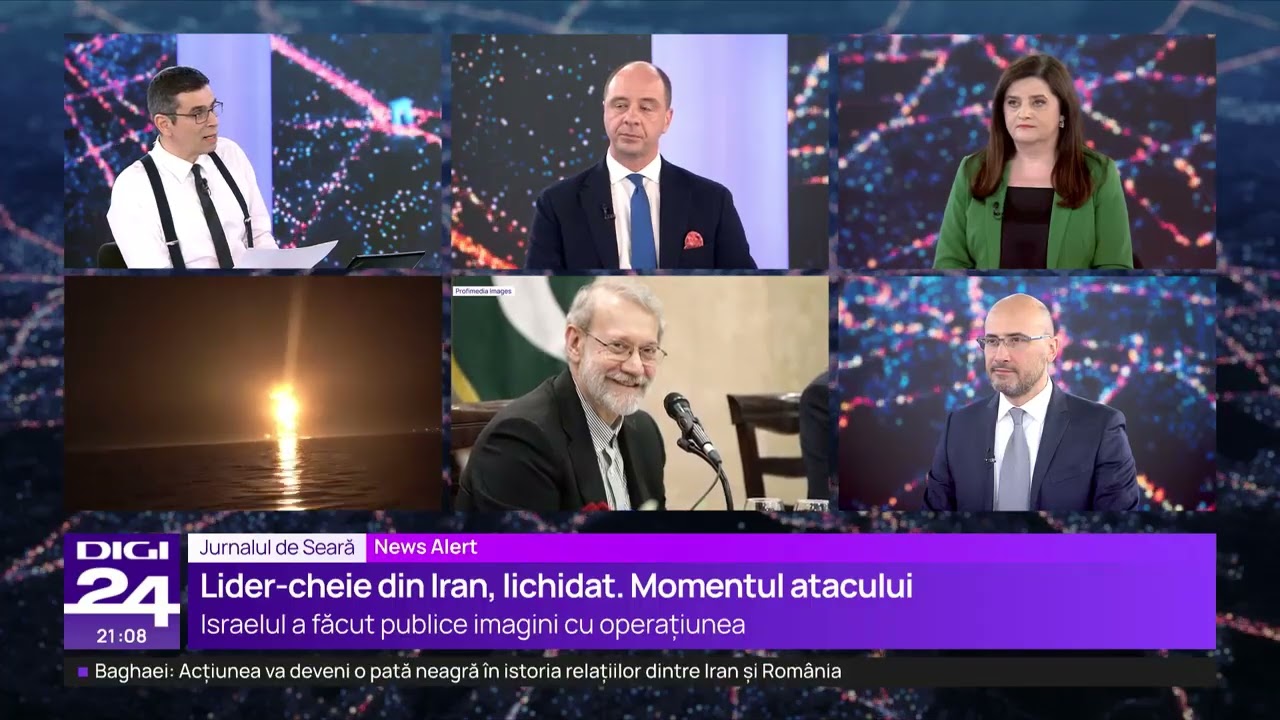 Jurnalul de seară. Israelul l-a ucis pe Ali Larijani într-un atac aerian nocturn