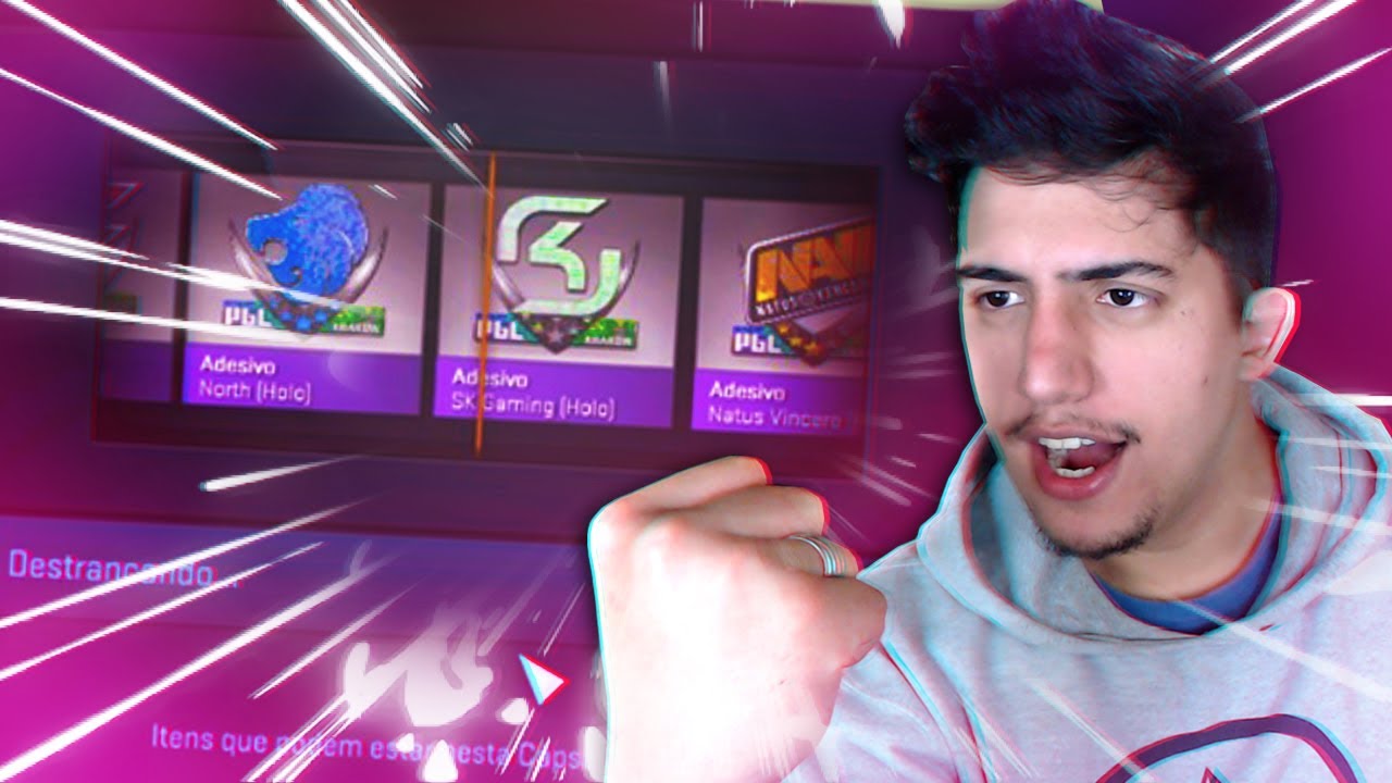 Adesivo da SK - Abrindo capsulas da PGL Major 2017 no CS:GO