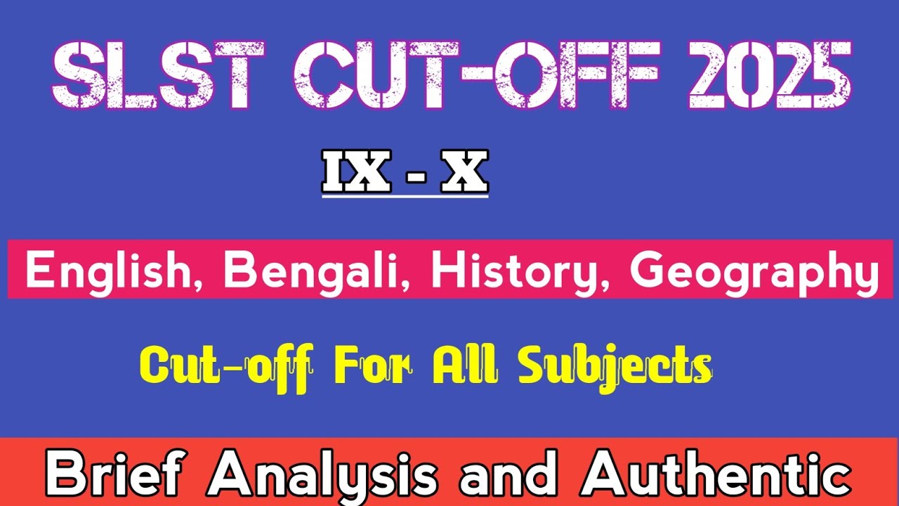 SLST Cut-off All Subjects 2025||Safe Score for SLST|| #safescore @ExamGuruEducation 