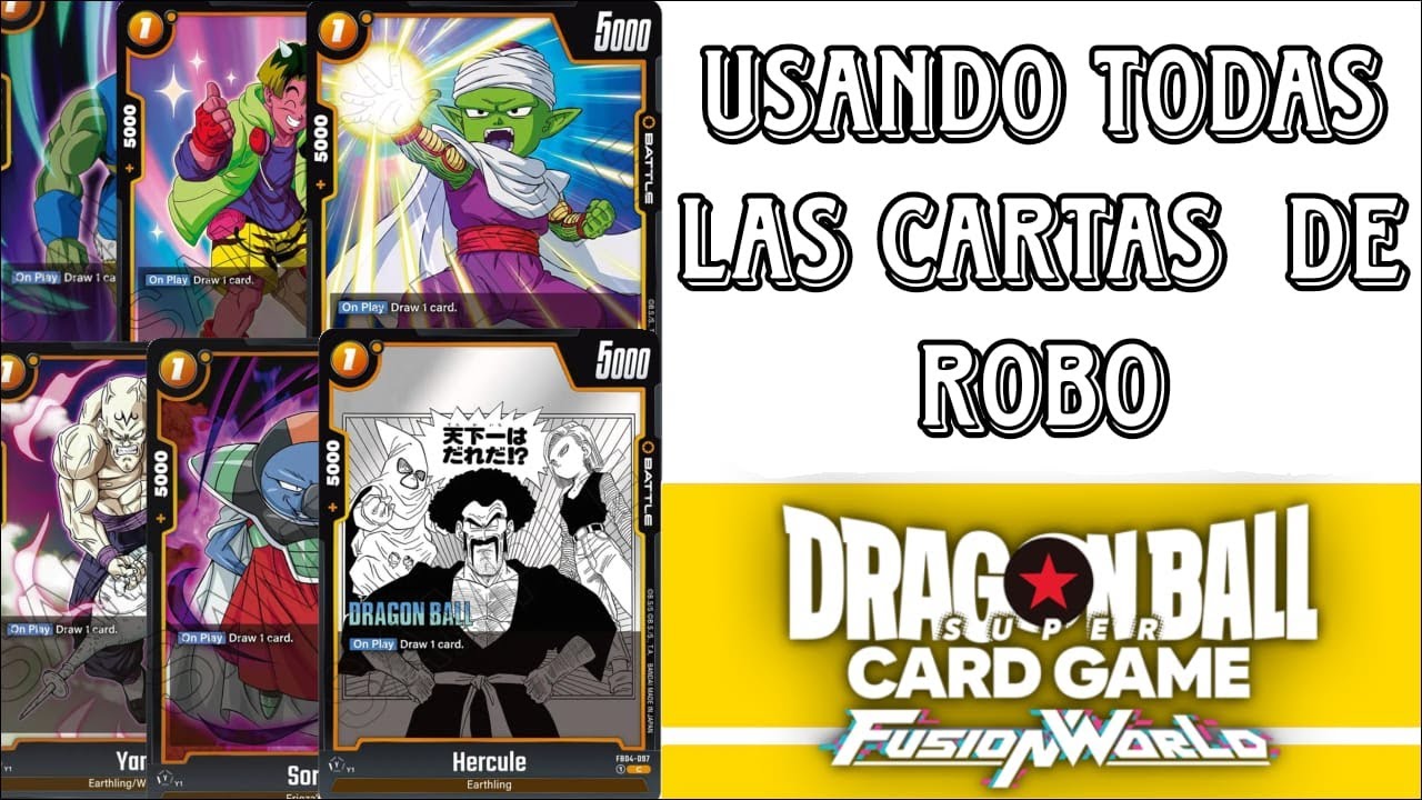 RETODRAGON: Usando todas las cartas básicas de robo 🤔😮 | Reto de Dragon Ball Fusión World