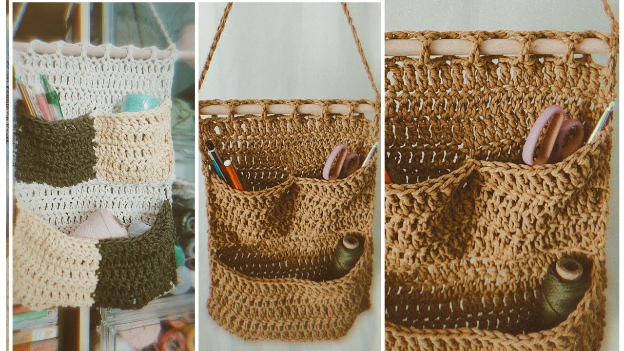 Crochet Hanging Pouch#Crochet Hanging Pouch #crochetpouch