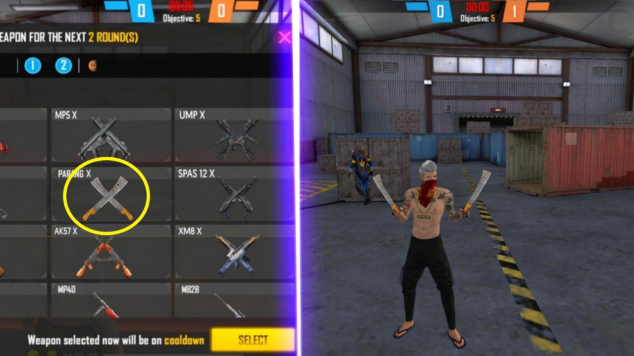 Lone Wolf Mode Double Parang Enter Trick | Free Fire New Tricks 2022