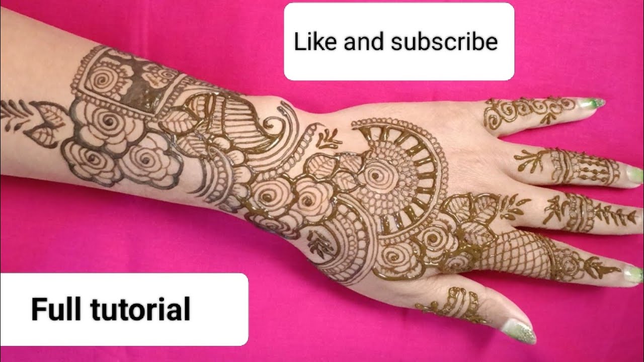 Back Hand Mehndi Design|| Easy Mehandi designs||Simple Mehandi designs||#mehndi #henna  #trending 