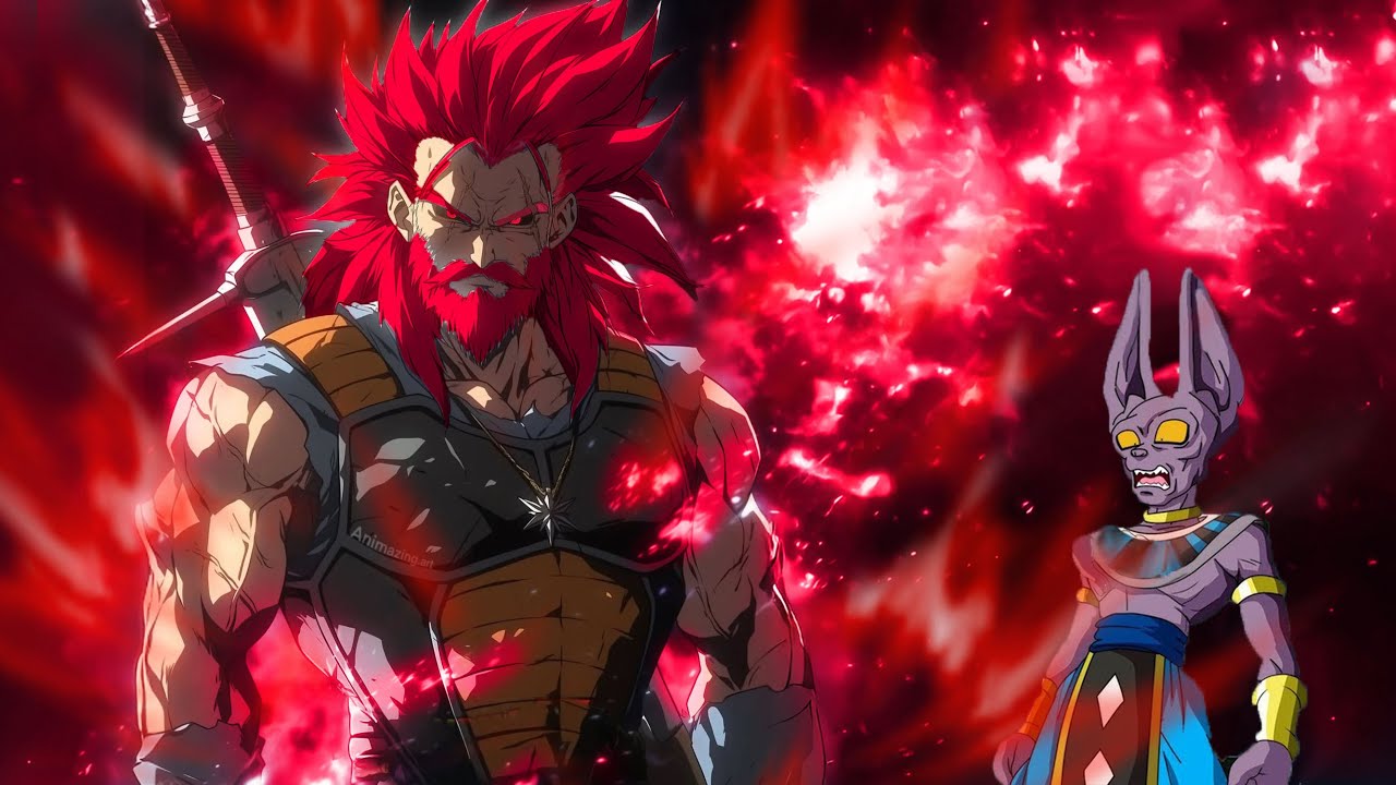Goku el Rey Oscuro, después de un millón de años de entrenamiento dentro de la cámara del tiempo