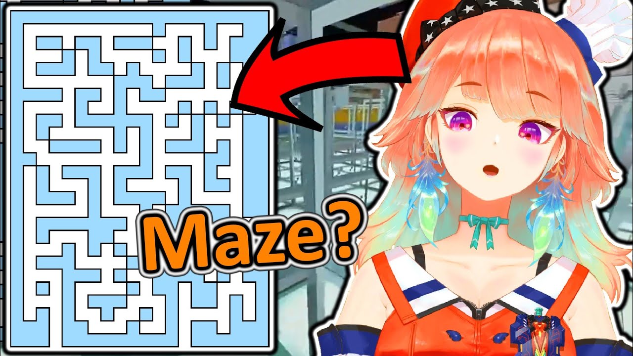 [Hololive] Kiara In A Glass Maze In Minecraft