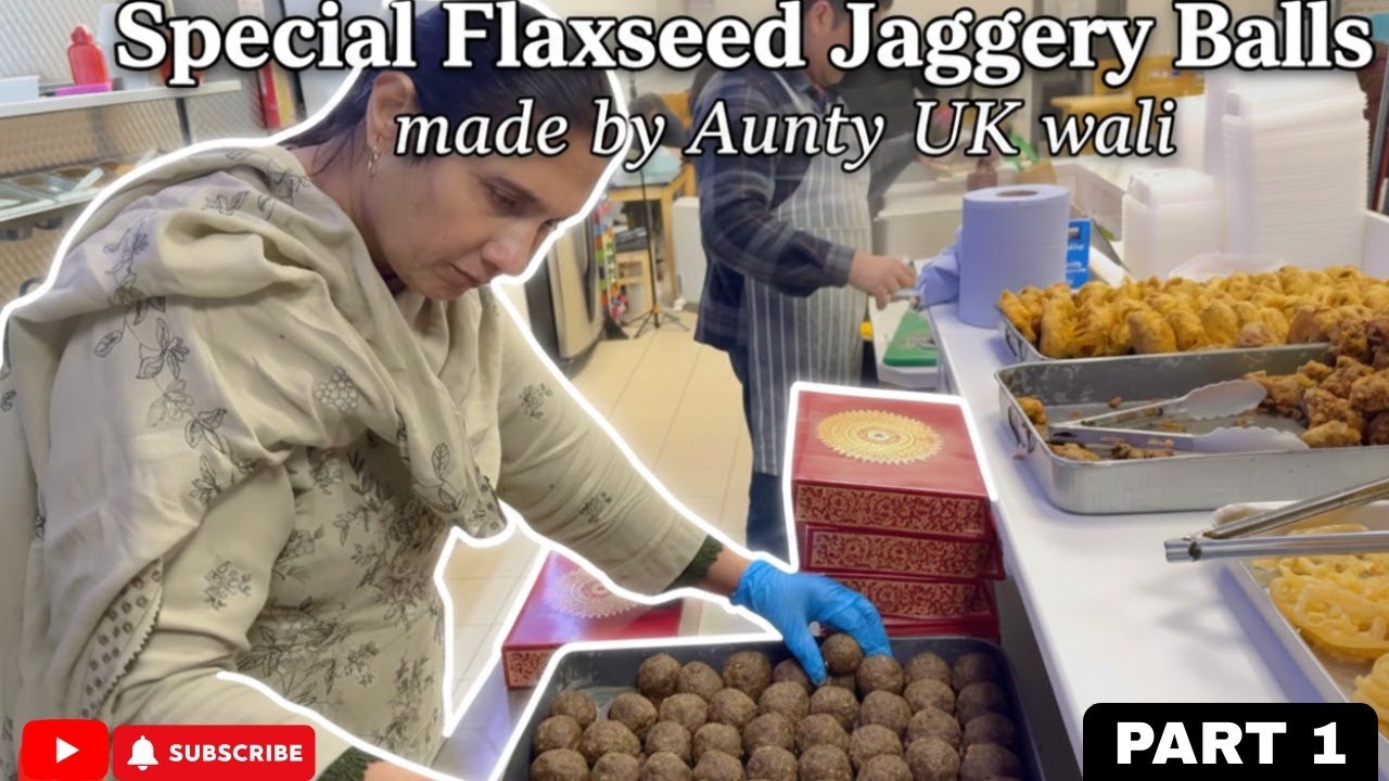 FlexSeed Jaggery Balls (Alsi ki Pinyaa) made by Aunty UK Wali