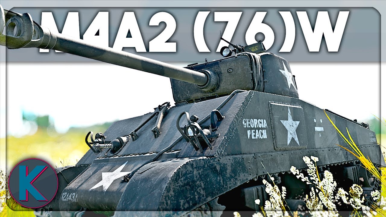 Este es el Sherman M4A2 (76) W  en War Thunder
