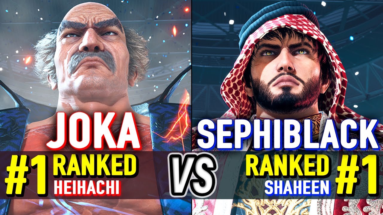 T8 🔥 JOKA (#1 Ranked Heihachi) vs SEPHIBLACK (#1 Ranked Shaheen) 🔥 Tekken 8 High Level Gameplay