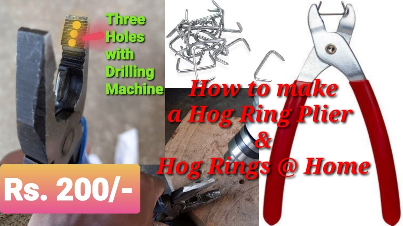 How to make a Hog Ring Plier and Hog Rings at home | Hog Ring Plier and Hog Rings at just Rs. 200/-