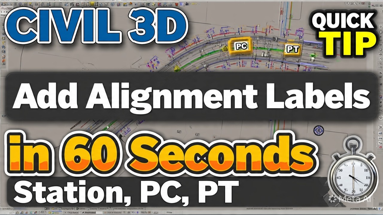 26-CIVIL 3D ADD ALIGNMENT LABELS