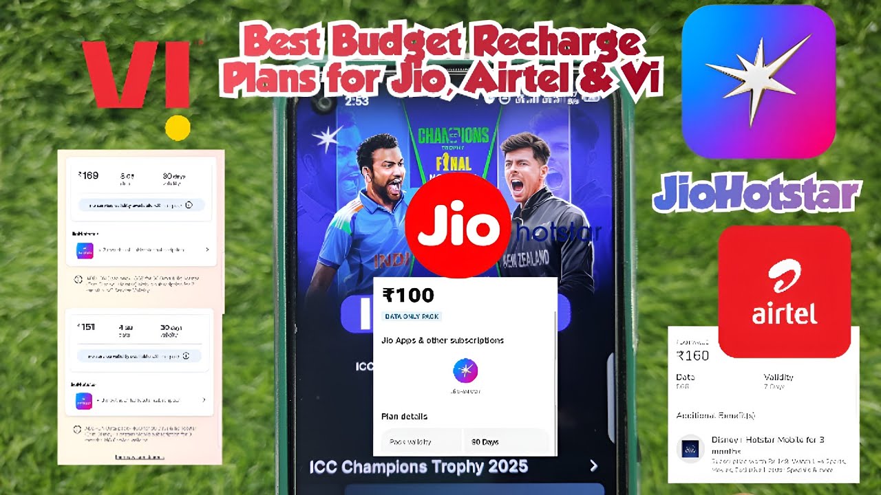 Best Budget Recharge Plans for Jio, Airtel & Vi &ndash; Hotstar Access for 3 Months! 🔥🌟🏏