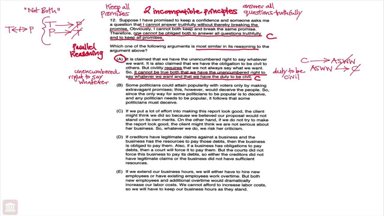 June 2007 LSAT LR1 Q12